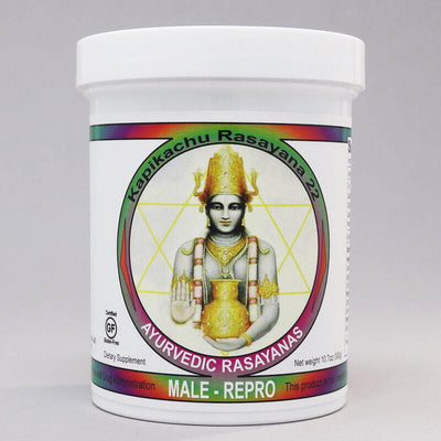 This Male repo supplement supports sexual stamina, the male reproductive system glands, kidney health, circulation, libido, nervous system, energy, sexual hormones, sperm, mobility, bones, nerves and all organs. Balances Vata dosha body types in Ayurveda. Ayurvedic online store. made in the usa.