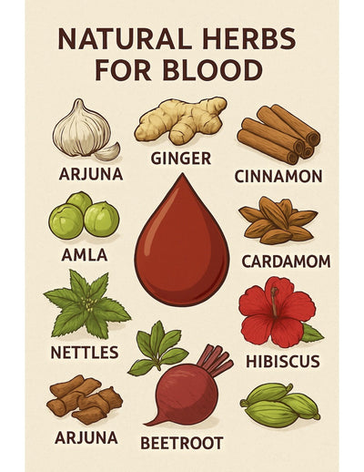 Natural Ayurvedic Herbs for Blood Health and Circulation Support