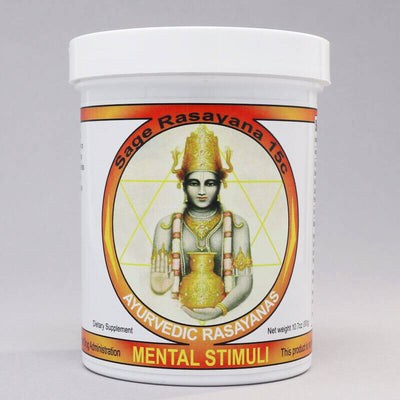 Mental Stimuli Sage Rasayana is beneficial for physical energy, circulation, mental focus, cognitive function, digestion , and maintaining healthy weight. Balances the kapha dosha body type in Ayurveda.