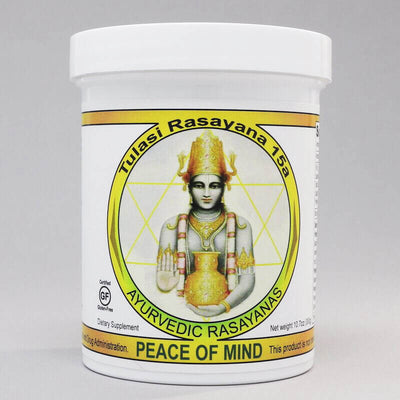Peace of mind is beneficial for cognitive health and supports nervous system regulation, mental focus, mental calmness, and sleep support. Balances the vata dosha body type in Ayurveda. Made in usa.